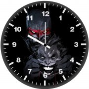 batman battles joker hs wall clock
