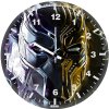 black panther and erik killmonger behance vv wall clock
