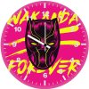 black panther wakanda forever 3p wall clock