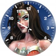 wonder woman 3d print rl wall clock