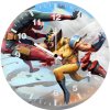 deadpool and wolverine whiskers ru wall clock
