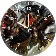 bat family artwork ys wall clock
