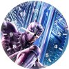 black panther digital art xd wall clock