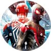 marvels spider man 2 poster bw wall clock
