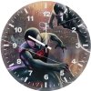 miles morales and spider noir k0 wall clock
