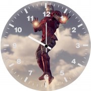 iron man new digital artwork yb wall clock