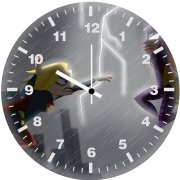 batgirl vs supergirl fight g8 wall clock