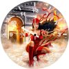 elektra femme fatale charm lw wall clock