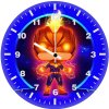 captain marvel chibi vz wall clock