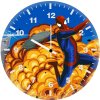 spiderman vs rhino artwork ql wall clock
