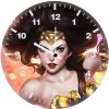 wonder woman magical eyes ev wall clock