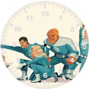 the fantastic four first steps family ef wall clock