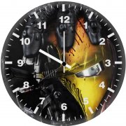 batman hands over iron man mask p9 wall clock