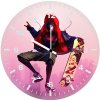 miles morales swinging and skating yl wall clock