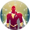 shazam new minimal art 69 wall clock