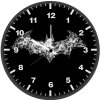 batman logo smoke art so wall clock