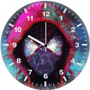 spider man miles artworks h0 wall clock