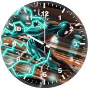 5k artwork miles morales 0q wall clock