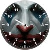 joker face close up a6 wall clock