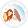 wonder woman minimalist artwork aw wall clock