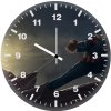 captain america mjolnir and shield kd wall clock