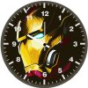iron man mask minimalism yw wall clock