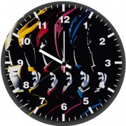 power rangers digital art 2i wall clock