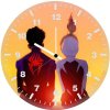 miles morales and gwen stacy swing into action 9a wall clock