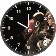 team iron man cosplay co wall clock