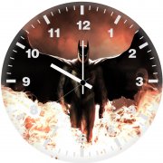 batman fire 2h wall clock