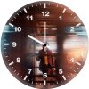 joker coming out of train 7x wall clock