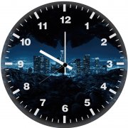 batman gaze from the batcave x2 wall clock