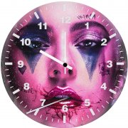 lady gaga x harley quinn hv wall clock