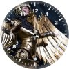 wonder woman 1984 yellow armor suit tp wall clock