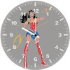 wonder woman typography w2 wall clock