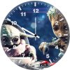 baby groot and baby yoda 9f wall clock