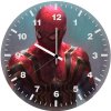 spiderman red suit ir wall clock