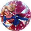 supergirl on walk h6 wall clock