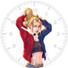 supergirl tying her hair du wall clock