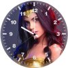 wonder woman cosplay girl 3g wall clock