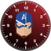 captain america minimalist cv wall clock