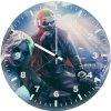 joker with harley quinn and batman fh wall clock