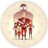 the incredibles 2 poster f7 wall clock