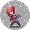 spiderman cute art mm wall clock