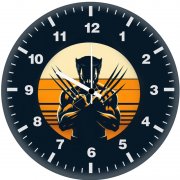 wolverine nightfall pm wall clock