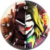 batman vs joker game of cards xj wall clock