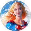 supergirlnewart m4 wall clock