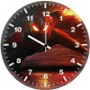 black spiderman artwork ul wall clock