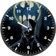 batman behind bat signal b6 wall clock