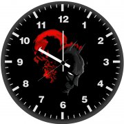 batman and red hood minimalism z1 wall clock
